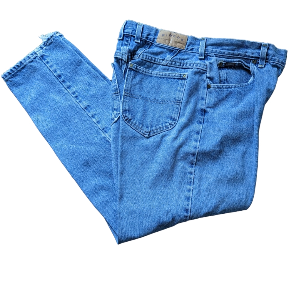 Womens Riders Blue Jeans 5 Pockets Cotton Denim Rugged Size 12P